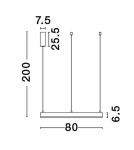 Lampy wiszące - Luces Exclusivas JACA Wisząca Nowoczesna czarny 1xLED max 60W 2700-6000K LE43502 - produkt 3