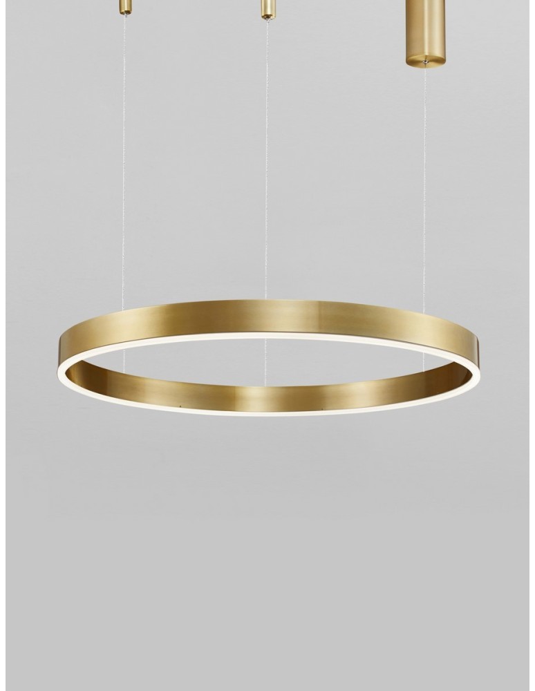 Lampy wiszące - Luces Exclusivas JACA Wisząca Nowoczesna złoty i odcienie złota 1xLED max 40W 2700-6000K LE43505 - produkt kolory-swiatla.pl 3