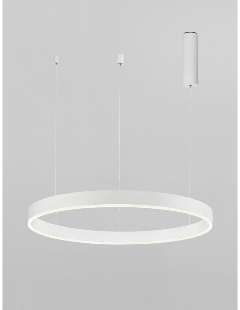 Pendant lamps - Luces Exclusivas JACA Pendant Modern White 1xLED max 40W 2700-6000K LE43512 - product kolory-swiatla.pl 2