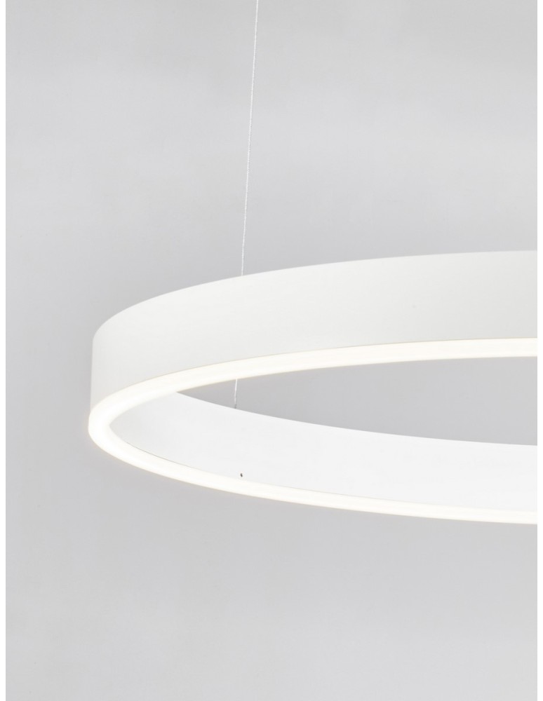 Lampy wiszące - Luces Exclusivas JACA Wisząca Nowoczesna biały 1xLED max 50W 2700-6000K LE43513 - produkt kolory-swiatla.pl 3