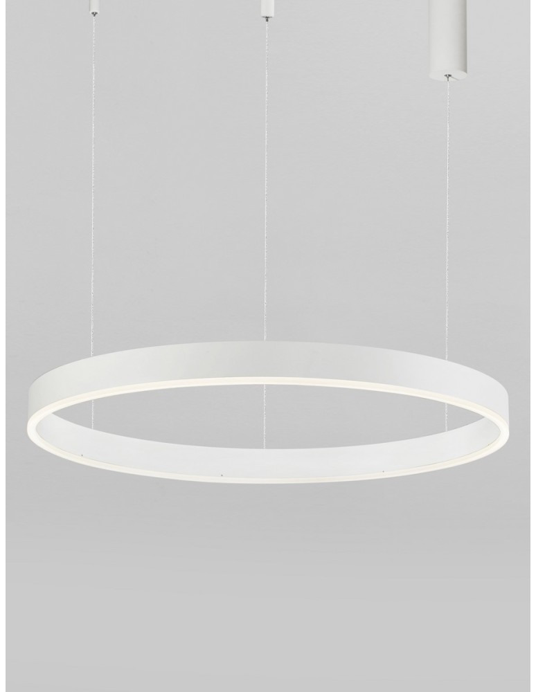 Pendant lamps - Luces Exclusivas JACA Pendant Modern White 1xLED max 60W 2700-6000K LE43514 - product kolory-swiatla.pl 3