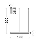 Lampy wiszące - Luces Exclusivas JACA Wisząca Nowoczesna biały 1xLED max 60W 2700-6000K LE43514 - produkt 4