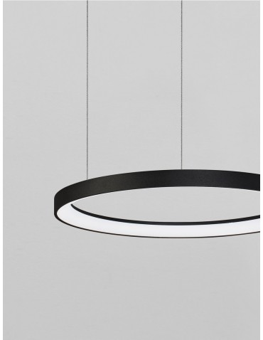 Luces Exclusivas ROTA Wisząca Nowoczesna czarny 1xLED max 48W 2700K LE43517 - produkt 2