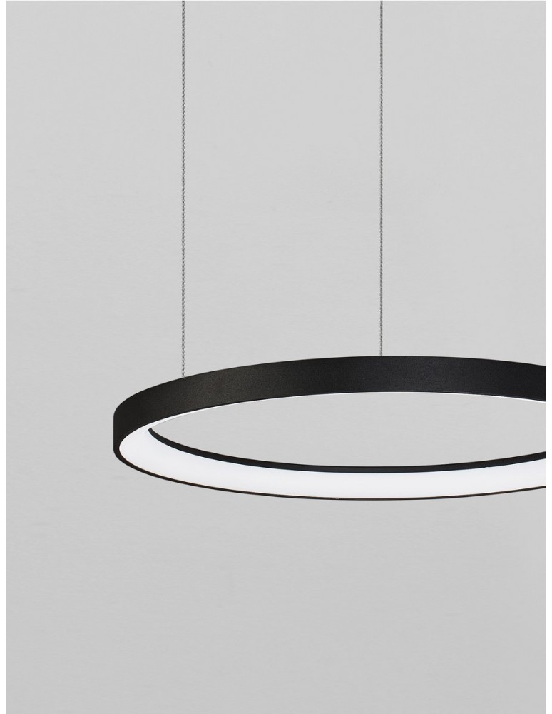 Lampy wiszące - Luces Exclusivas ROTA Wisząca Nowoczesna czarny 1xLED max 48W 2700K LE43517 - produkt kolory-swiatla.pl 2