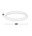 Lampy wiszące - Luces Exclusivas ROTA Wisząca Nowoczesna czarny 1xLED max 38W 3000K LE43520 - produkt 4