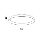 Ceiling lamps - Luces Exclusivas ROTA Ceiling Modern Black 1xLED max 40W 2700K LE43523 - product 4