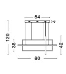Lampy wiszące - Luces Exclusivas BALDO Wisząca Nowoczesna czarny 1xLED max 59W 2700-3500-5000K LE43526 - produkt 3