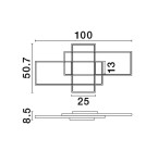 Ceiling lamps - Luces Exclusivas BALDO Modern Ceiling White 1xLED max 58W 2700-3500-5000K LE43527 - product 2