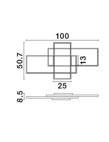 Luces Exclusivas BALDO Modern Ceiling White 1xLED max 58W 2700-3500-5000K LE43527 - product 2