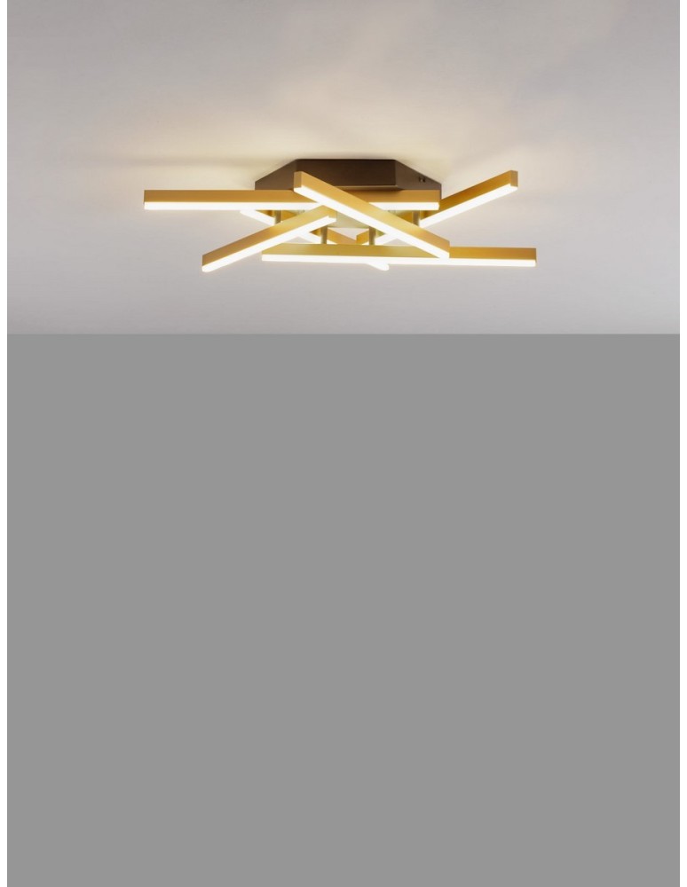 Ceiling lamps - Luces Exclusivas BALTA Ceiling Modern Gold and shades of gold 1xLED max 38W 3000K LE43530 - product kolory-swiatla.pl 3