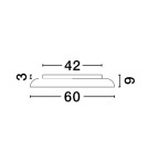 Ceiling lamps - Luces Exclusivas BARCA Modern Ceiling White 1xLED max 50W 3000K LE43540 - product 4