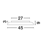 Ceiling lamps - Luces Exclusivas BARCA Modern Ceiling Black 1xLED max 40W 3000K LE43545 - product 2