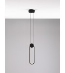 Lampy wiszące - Luces Exclusivas BARRE Wisząca Nowoczesna czarny 1xLED max 11W 3000K LE43550 - produkt 2