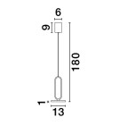 Pendant lamps - Luces Exclusivas ACACHI Pendant Modern Black 1xLED max 8W 3000K LE43552. - product 2