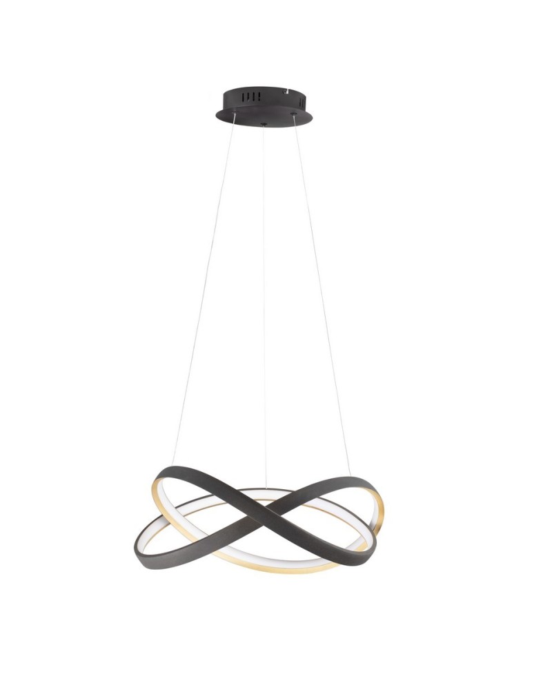 Pendant lamps - Luces Exclusivas ACAPA Pendant Modern Black 1xLED max 40W 2700-3500-5000K LE43553 - product kolory-swiatla.pl 1