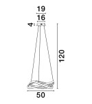 Lampy wiszące - Luces Exclusivas ACAPA Wisząca Nowoczesna czarny 1xLED max 40W 2700-3500-5000K LE43553 - produkt 2