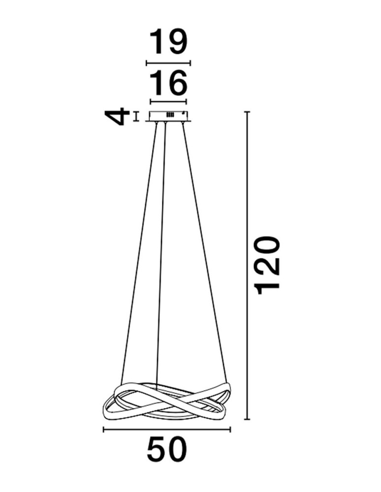 Pendant lamps - Luces Exclusivas ACAPA Pendant Modern Black 1xLED max 40W 2700-3500-5000K LE43553 - product kolory-swiatla.pl 2