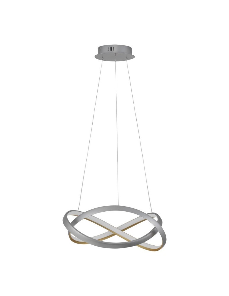 Pendant lamps - Luces Exclusivas ACAPA Pendant Modern silver and silver shades 1xLED max 40W 2700-3500-5000K LE43554 - product kolory-swiatla.pl 1
