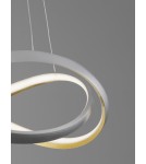 Pendant lamps - Luces Exclusivas ACAPA Pendant Modern silver and silver shades 1xLED max 40W 2700-3500-5000K LE43554 - product 2