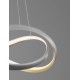 Luces Exclusivas ACAPA Wisząca Nowoczesna srebrny i odcienie srebra 1xLED max 40W 2700-3500-5000K LE43554