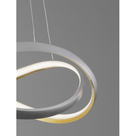 Luces Exclusivas ACAPA Wisząca Nowoczesna srebrny i odcienie srebra 1xLED max 40W 2700-3500-5000K LE43554