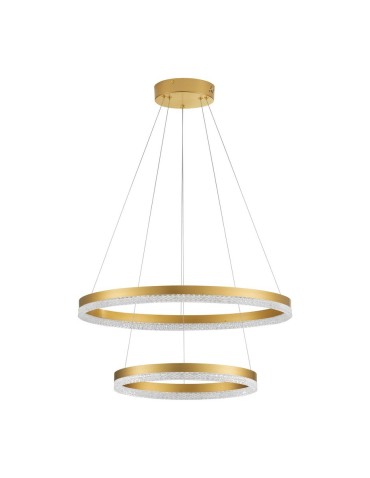 Luces Exclusivas ACACIO Wisząca Nowoczesna złoty i odcienie złota 1xLED max 52W 3000K LE43557