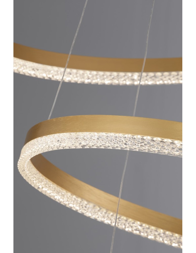 Pendant lamps - Luces Exclusivas ACACIO Pendant Modern gold and gold shades 1xLED max 97W 3000K LE43558 - product kolory-swiatla.pl 3