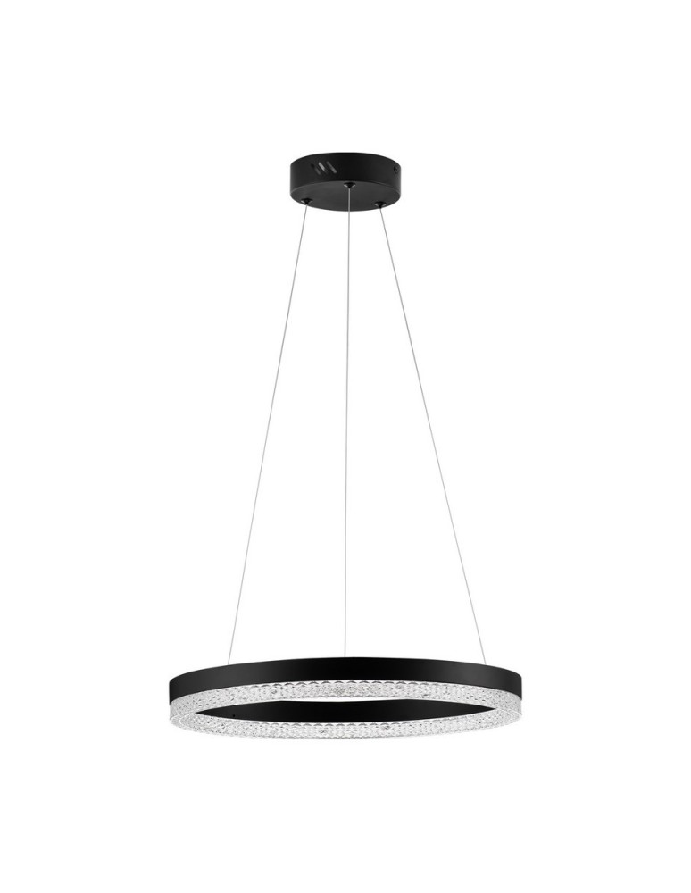 Pendant lamps - Luces Exclusivas ACACIO Pendant Modern Black 1xLED max 23W 3000K LE43559 - product kolory-swiatla.pl 1