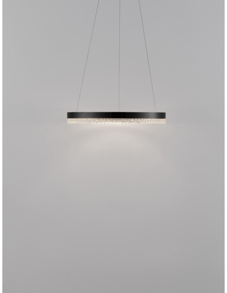 Pendant lamps - Luces Exclusivas ACACIO Pendant Modern Black 1xLED max 23W 3000K LE43559 - product kolory-swiatla.pl 2