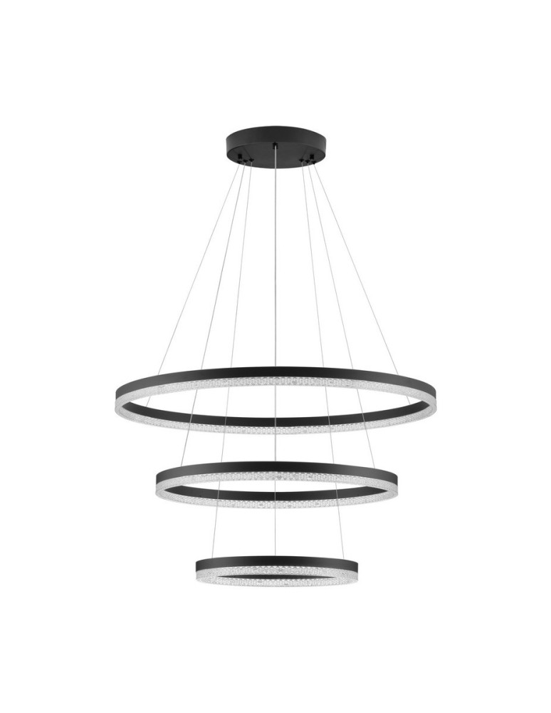 Pendant lamps - Luces Exclusivas ACACIO Pendant Modern Black 1xLED max 97W 3000K LE43562 - product kolory-swiatla.pl 1