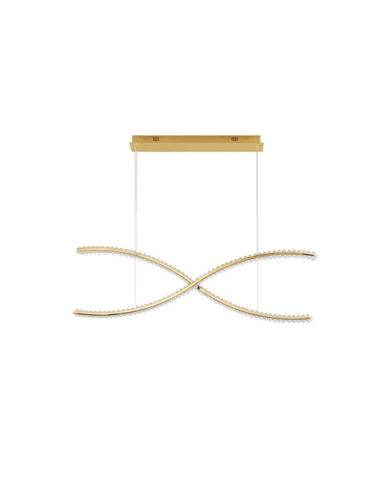 Pendant lamps - Luces Exclusivas BAUTA Pendant Modern gold and gold shades 1xLED max 95W 3500K LE43563 - product kolory-swiatla.pl 1