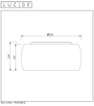 Glamour ceiling lamps - Lucide PEARL Plafond Light H21 D50cm 70163/06/11 - product 5