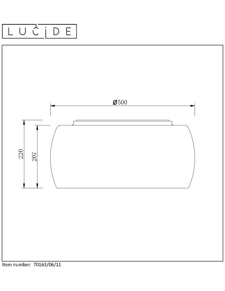 Glamour ceiling lamps - Lucide PEARL Plafond Light H21 D50cm 70163/06/11 - product kolory-swiatla.pl 5