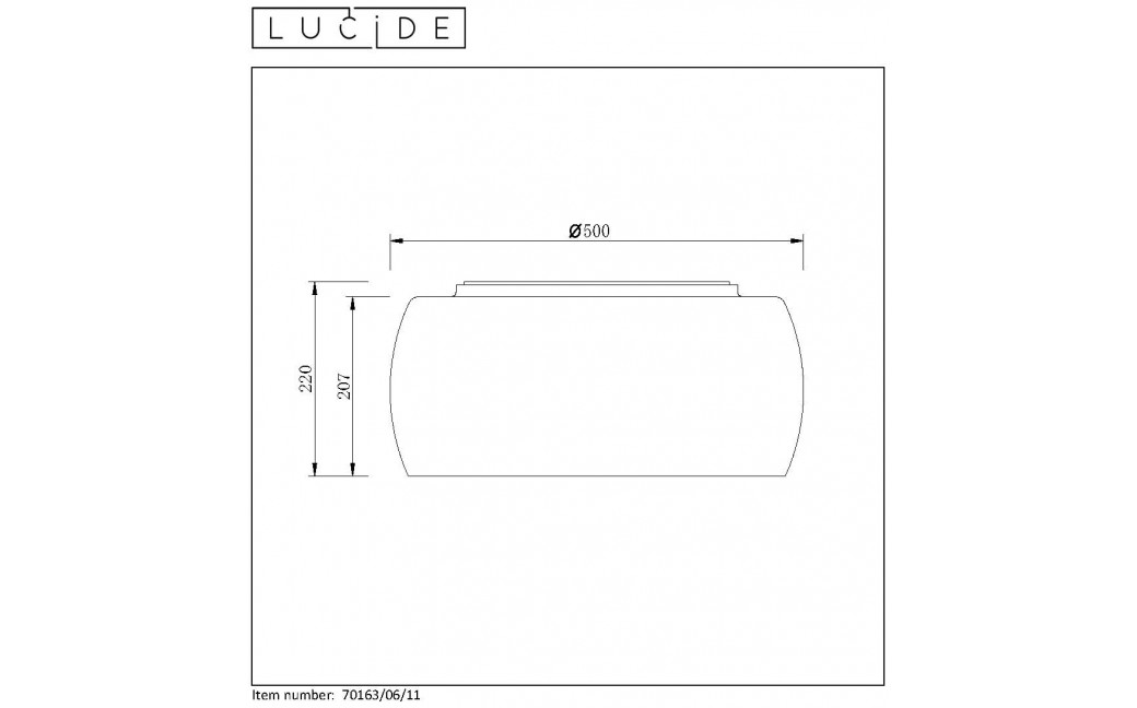 Lucide PEARL Plafon Light H21 D50cm 70163/06/11