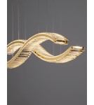 Pendant lamps - Luces Exclusivas BAUTA Pendant Modern gold and gold shades 1xLED max 95W 3500K LE43563 - product 2