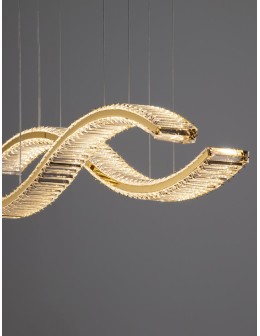 Luces Exclusivas BAUTA Wisząca Nowoczesna złoty i odcienie złota 1xLED max 95W 3500K LE43563 - produkt 2