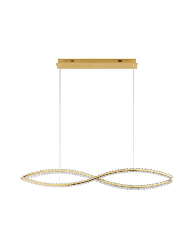 Pendant lamps - Luces Exclusivas BAUTA Pendant Modern gold and gold shades 1xLED max 95W 3500K LE43563 - product kolory-swiatla.pl 3