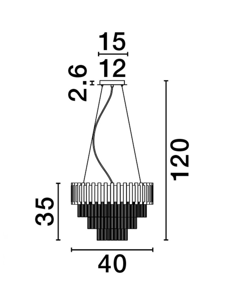 Pendant lamps - Luces Exclusivas ACATEN Pendant Modern Gold and Shades of Gold 5xE14 max 5W LE43564 - product kolory-swiatla.pl 2
