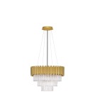 Lampy wiszące - Luces Exclusivas ACATEN Wisząca Nowoczesna złoty i odcienie złota 6xE14 max 5W LE43566 - produkt 1