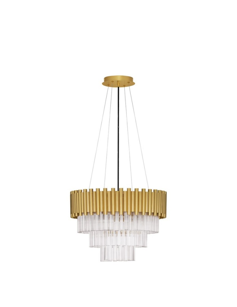 Pendant lamps - Luces Exclusivas ACATEN Pendant Modern Gold and Shades of Gold 6xE14 max 5W LE43566 - product kolory-swiatla.pl 1