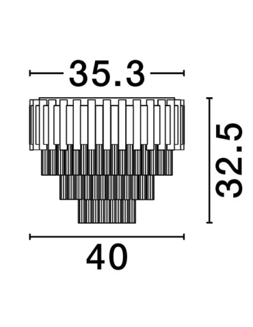Luces Exclusivas ACATEN Sufitowa Nowoczesna złoty i odcienie złota 5xE14 max 5W LE43567 - produkt 2