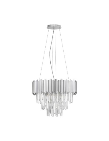 Luces Exclusivas ACATEN Pendant Modern silver and silver tones 6xE14 max 5W LE43574