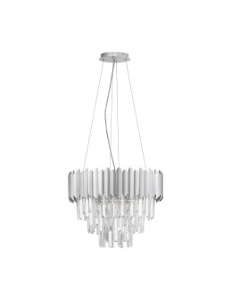 Luces Exclusivas ACATEN Wisząca Nowoczesna srebrny i odcienie srebra 6xE14 max 5W LE43574