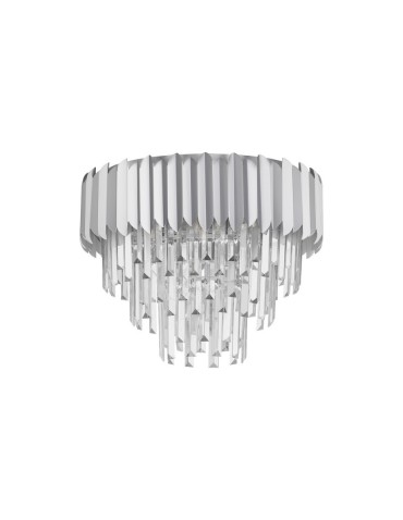 Luces Exclusivas ACATEN Ceiling Modern silver and silver tones 6xE14 max 5W LE43575