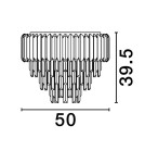 Ceiling lamps - Luces Exclusivas ACATEN Ceiling Modern silver and silver tones 6xE14 max 5W LE43575 - product 2