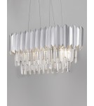 Lampy wiszące - Luces Exclusivas ACATEN Wisząca Nowoczesna srebrny i odcienie srebra 5xE14 max 5W LE43576 - produkt 2