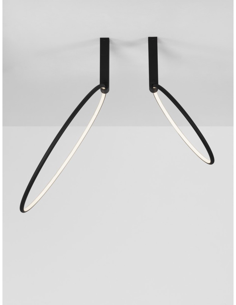 Ceiling lamps - Luces Exclusivas ABUYA Ceiling Modern Black 1xLED max 70W 3000K LE43577 - product kolory-swiatla.pl 3