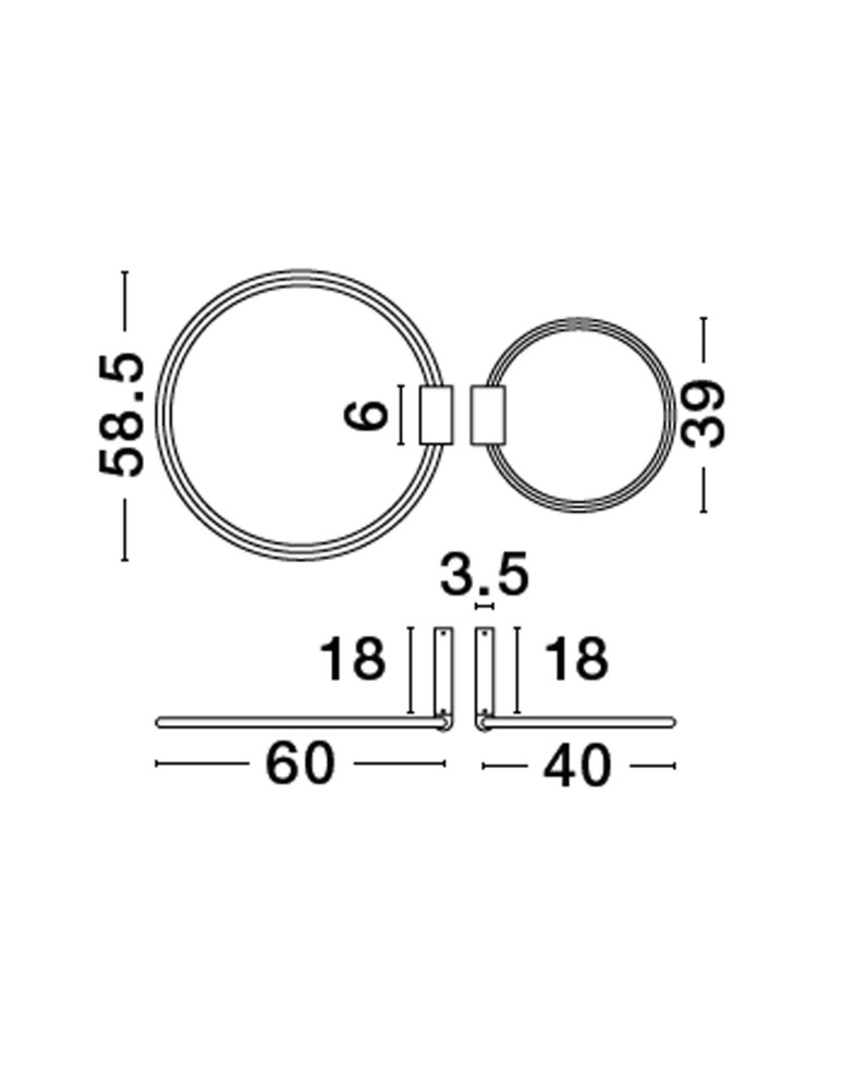 Ceiling lamps - Luces Exclusivas ABUYA Ceiling Modern Black 1xLED max 70W 3000K LE43577 - product kolory-swiatla.pl 4