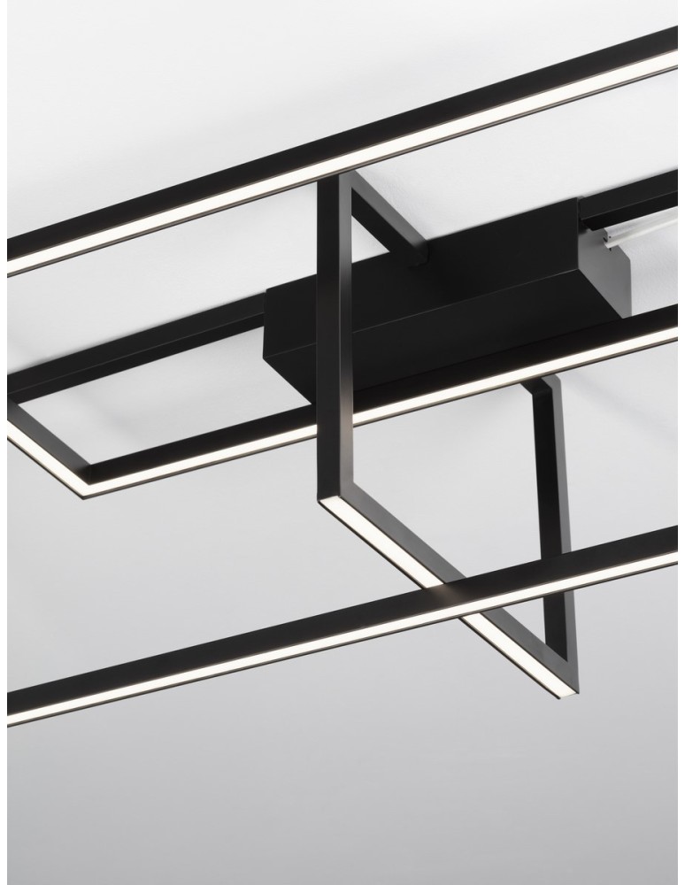 Ceiling lamps - Luces Exclusivas BALDO Modern Ceiling Black 1xLED max 31W 3000K LE43581 - product kolory-swiatla.pl 2