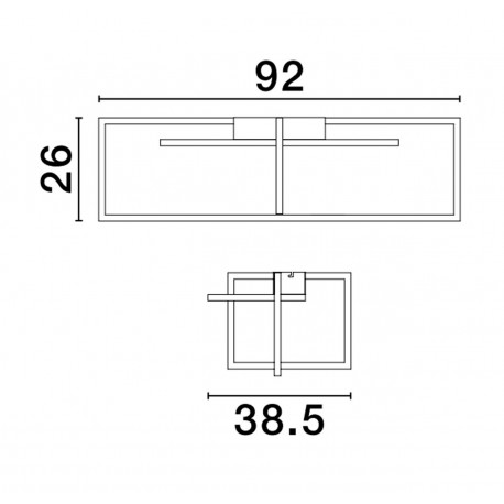 Luces Exclusivas BALDO Sufitowa Nowoczesna czarny 1xLED max 31W 3000K LE43581